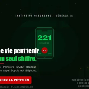 Créons un numéro d'urgence national unique pour sauver plus de vies au Sénégal 