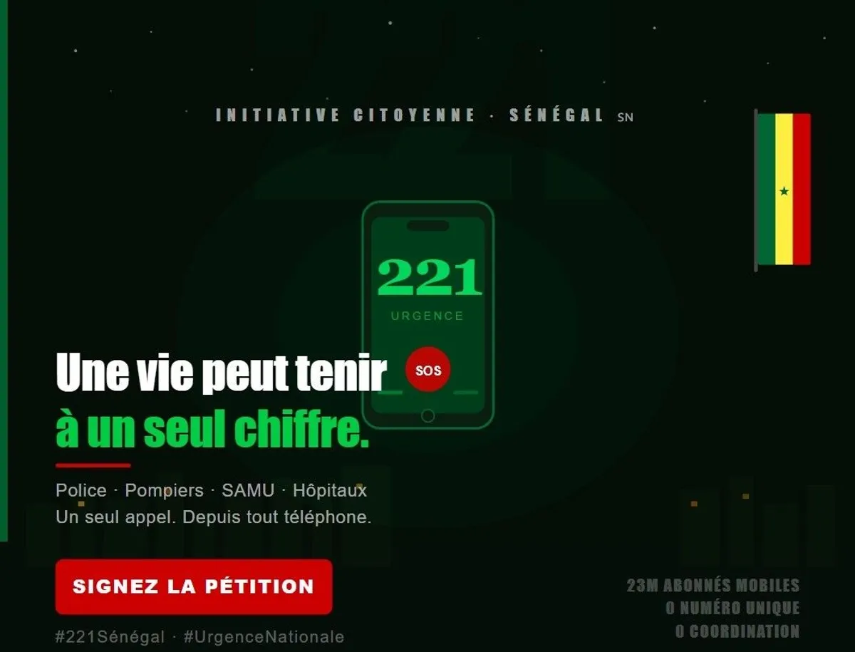 Créons un numéro d'urgence national unique pour sauver plus de vies au Sénégal 